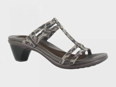 Naot Women's Loop Cheetah In Black