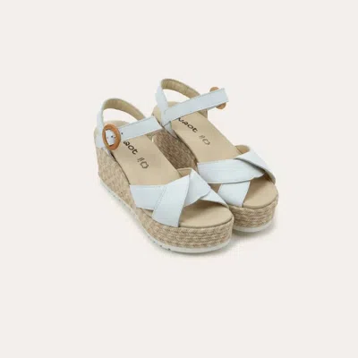 Naot Women's Marbella Wedge Sandal In White Leather