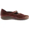 Naot Kire Mary Jane Flat In Violet/bordeaux Leather