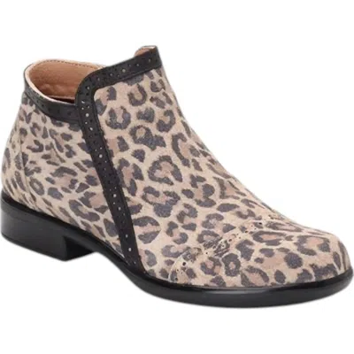 Naot Women's Nefasi Booties - Medium In Cheetah/jet Black