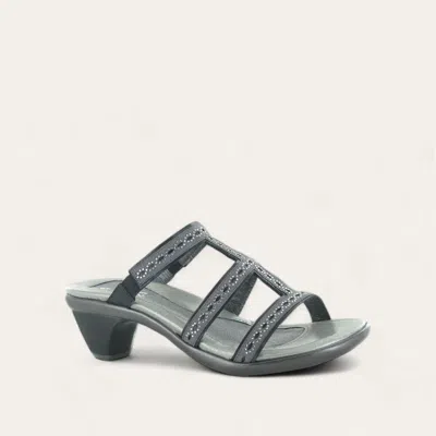 Naot Women's Noval Heel In Dark Gray/ Black Stone
