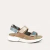 Naot Women's Odyssey Sandals - Medium In Arizona Tan / Latte Brown / Soft Ivory
