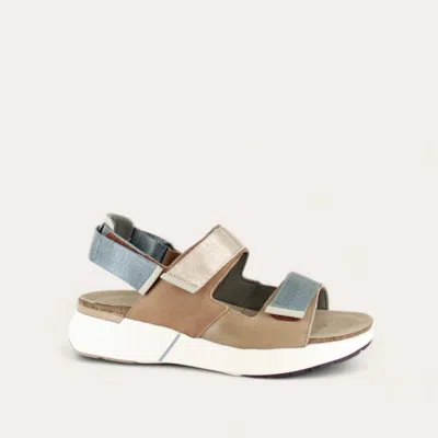 Naot Women's Odyssey Sandals - Medium In Arizona Tan / Latte Brown / Soft Ivory In Multi