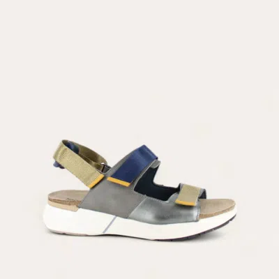 Naot Women's Odyssey Sandals - Medium In Sterling / Foggy Gray / Polar Sea / Marigold In Multi