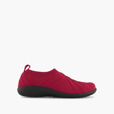 Naot Women's Okahu Slip On Shoes - Medium In Red Knit