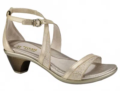 Naot Women Onward Avant Garde Sandal In Gold In Animal Print