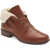 NAOT WOMEN'S PALI ANKLE BOOTS IN SOFT CHESTNUT LEATHER