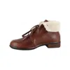 Naot Women's Pali Winter Ankle Boot In Soft Chestnut In Pink