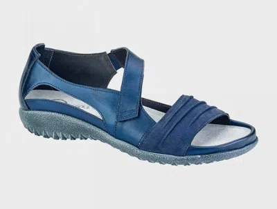 Naot Women's Papaki Leather Sandal In Navy Velvet Nubuck Polar Sea In Multi