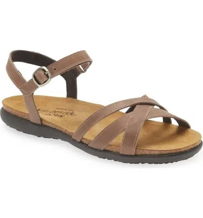 Naot Women's Patricia Sandals In Latte Brown Leather In Multi