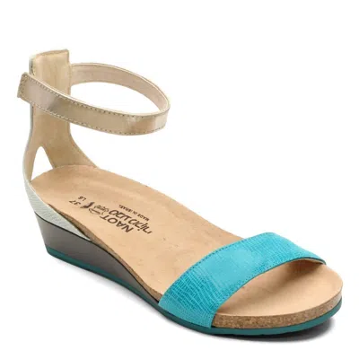 Naot Women's Pixie Wedge Sandal In Aqua In Blue