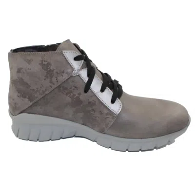 Naot Women's Polaris In Fog Gray Leather/gray Marble Combo In Multi