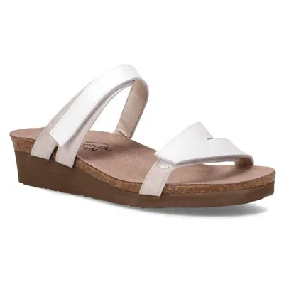 Naot Women's Presley Sandal In Pearl White Leather Quartz