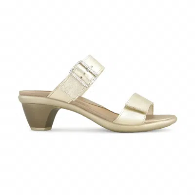 Naot Women's Recent Kitten Heel Sandal In Gold