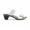 Naot Women's Recent Kitten Heel Sandal In Silver