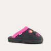 Naot Women's Repose Slippers In Grey/pink Circles