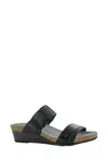 Naot Women's Royalty Sandals In Jet Black Leather In Black