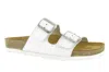 Naot Santa Barbara Sandal In Soft White Leather In Multi