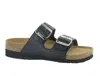 Naot Women's Santa Barbara Leather Sandals In Soft Black Leather In Multi