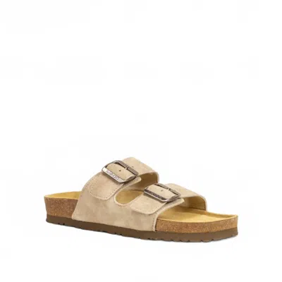 Naot Women's Santa Barbara Sandal In Sand Stone Suede In Multi