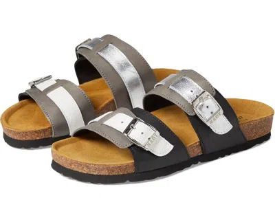 Naot Women's Santa Cruz Sandal In Black/grey/silver Combo In Multi