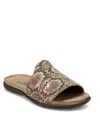 Naot Women's Skylar Sandal In Golden Python Leather In Brown
