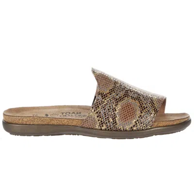 Naot Women's Skylar Sandal In Golden Python Leather In Brown