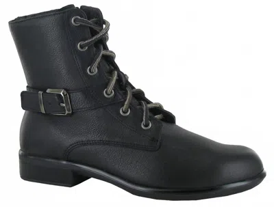 Naot Women's Soft Leather Boot In Black