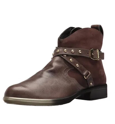 Naot Women's Taku Boots In Vintage Fog/coffee Bean Leather In Brown