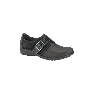 Naot Women's Tane Shoe In Oily Coal Blk Suede In Multi