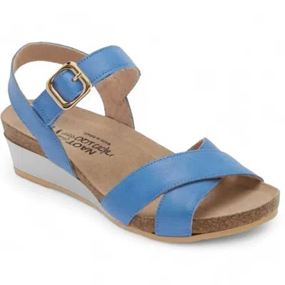 NAOT WOMEN THRONE WEDGE SANDAL IN SAPPHIRE BLUE