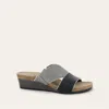 Naot Women Tiara Wedge In Fog Gray/soft Black In Multi