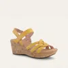 Naot Women's Tropical Wedge Sandal In Marigold In Gold