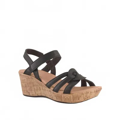 NAOT WOMEN'S TROPICAL WEDGE SANDAL IN SOFT BLACK