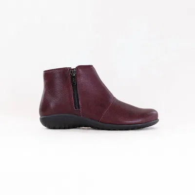 Naot Women's Wanaka Leather Bootie In Bordeaux In Brown