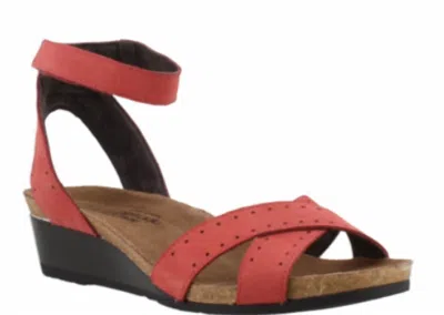 Naot Women's Wand Sandal In Red Brick