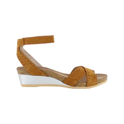 Naot Women's Wand Sandals In Amber Brown In Multi