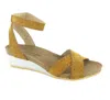 Naot Women's Wand Wedge Sandal In Amber Nubuck In Multi