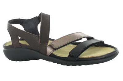 Naot Women's Whetu Sandal In Soft Black/radiant Copper/brown In Multi