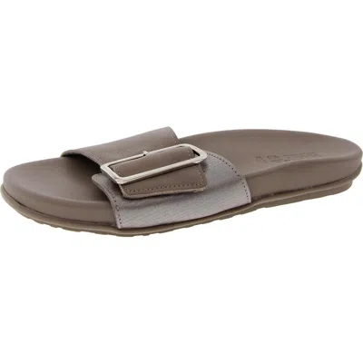 Naot Womens Buckle Pool Slides In Grey