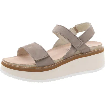 Naot Womens Strappy Platform Sandals In Stone Nubuck