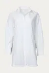 Nap Oversized Cotton-blend Shirt In White In White
