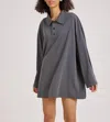 Nap Stretch-modal Jersey Polo Shirt In Dark Grey In Gray