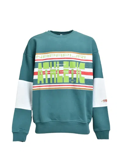 Napa By Martine Rose Logo-print Panelled Sweatershirt In Animal Print