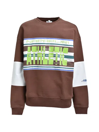 Napa By Martine Rose Logo-print Panelled Sweatshirt In Black