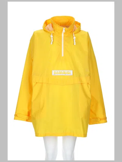 Napa By Martine Rose Waterproof Polyamide Raincoat In Yellow