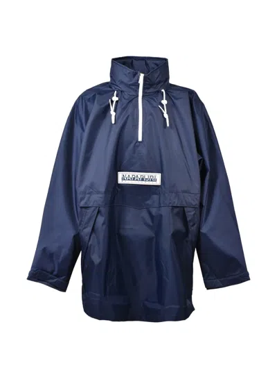 Napa By Martine Rose Zip Hooded Parka In Blue