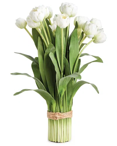 Napa Home & Garden 23.5in Peony Tulip Bundle Drop-in In White