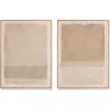 Napa Home & Garden 29.5"w X 1.5"d X 39.25"h Composition In Taupe Giclees Framed Wall Art Set Of 2 In Brown