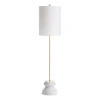 Napa Home & Garden 34.5" Kaiden 25w Whitewash Modern Premium Tall Geometric Lamp W/ Fabric Shade In White